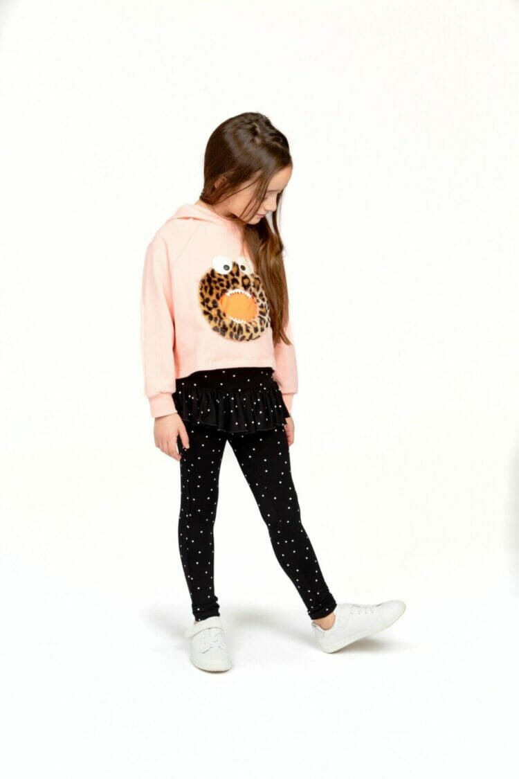Betty Black leggings with white dots - WAUW CAPOW by Bangbang