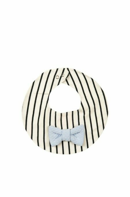 Black and White Bib bow with stripes - WAUW CAPOW by Bangbang