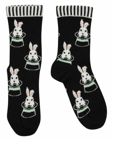 Black bunny magic socks - WAUW CAPOW by Bangbang