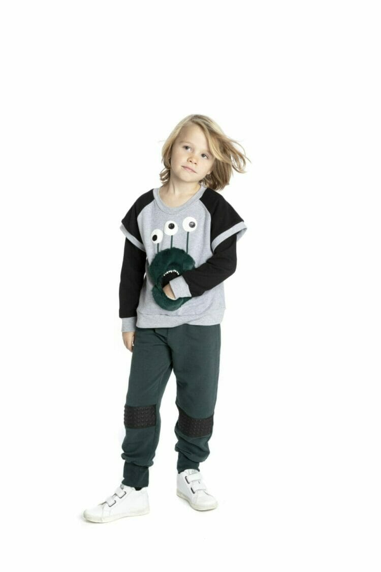 Dark green organic cotton Hero Joggers - WAUW CAPOW by Bangbang
