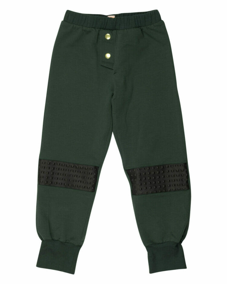 Tumši zaļas sporta bikses zēniem - WAUW CAPOW by Bangbang