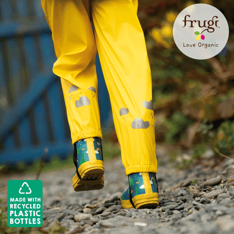 Yellow Puddle Buster Trousers - Frugi
