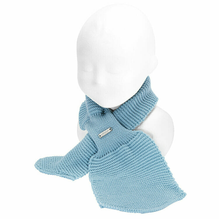 Baby blue crossed scarf for boys - Cóndor
