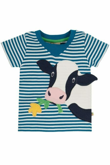 Blue cow cotton T-Shirt - Frugi