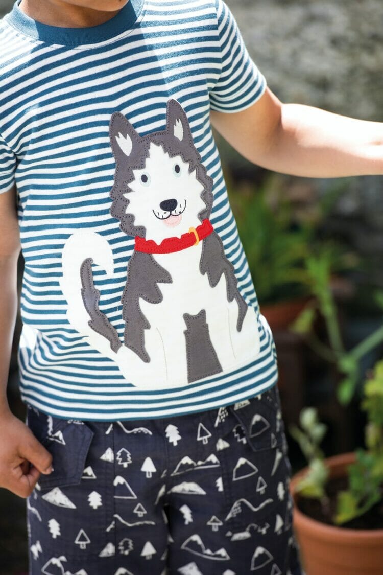 Blue organic cotton T-Shirt - Frugi