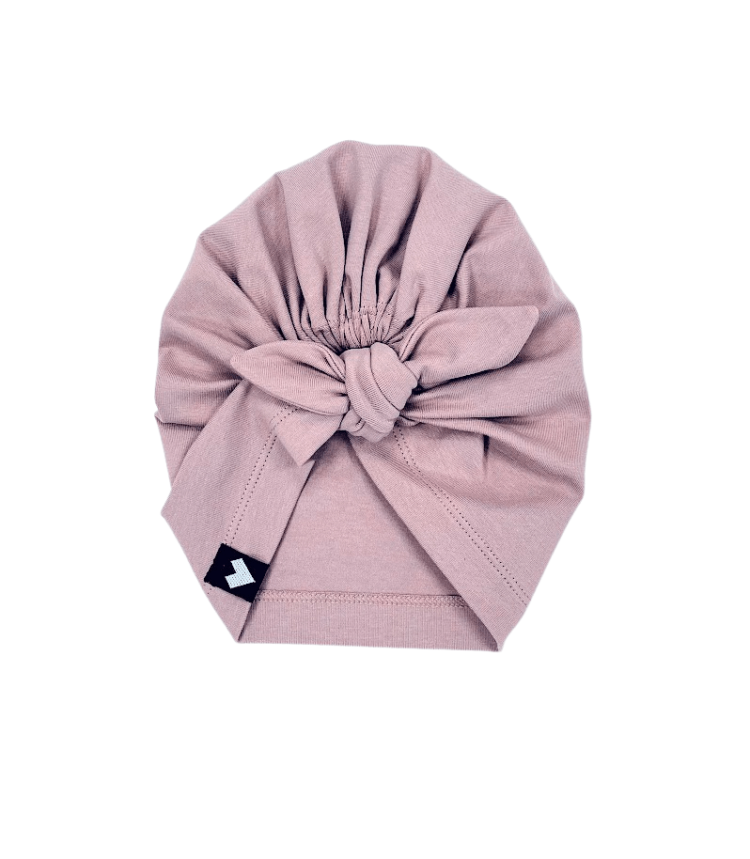 Girls Pink Cotton Turban - EZE KIDS