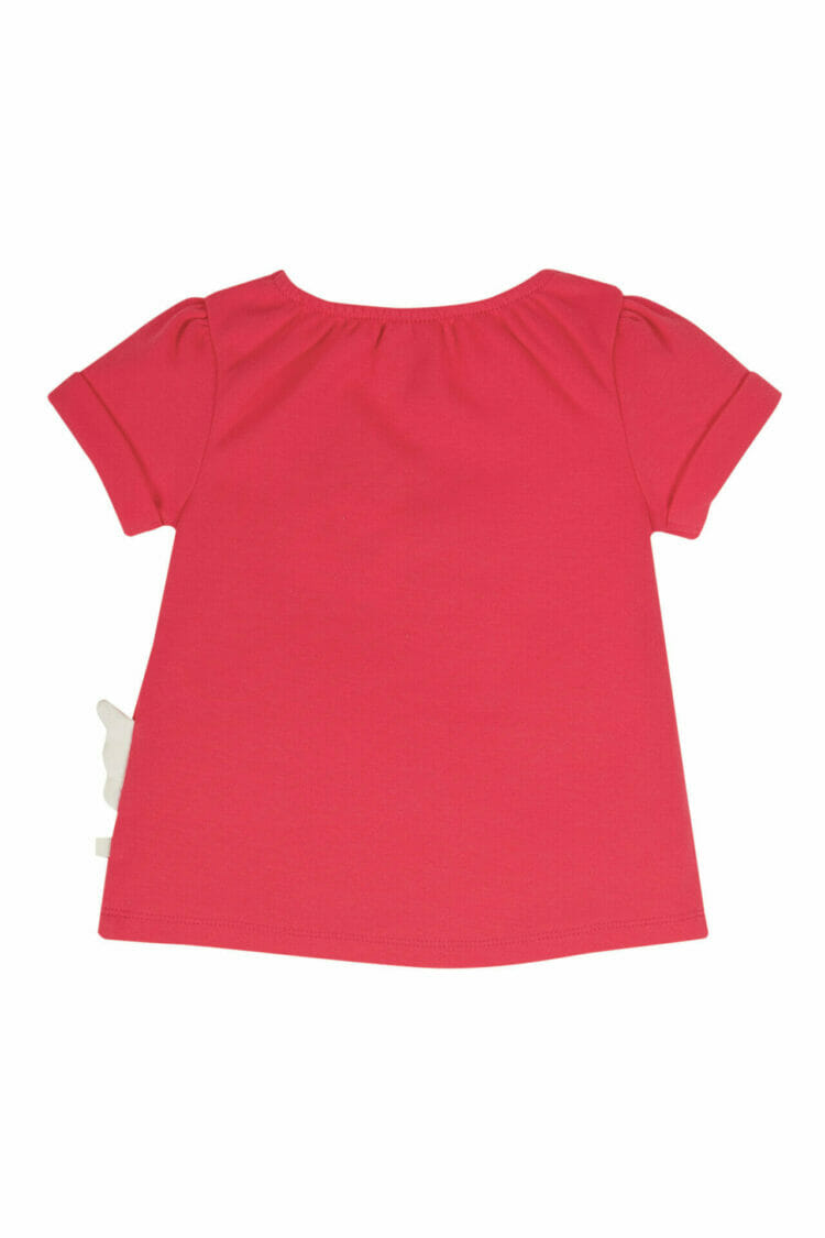 Girls red short sleeved top - Frugi