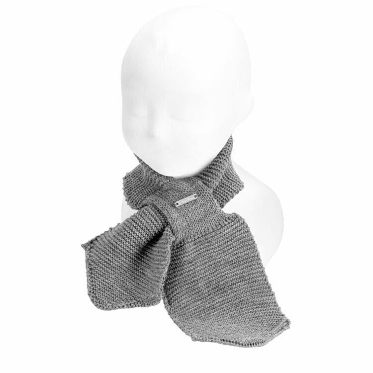 Grey crossed scarf for kids - Cóndor