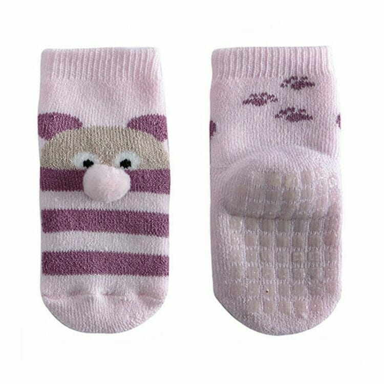Pink Teddy non-slip socks - Cóndor