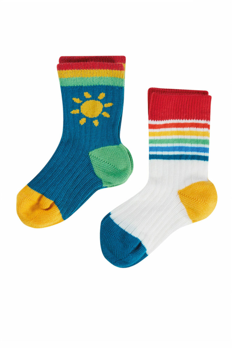 Rainbow socks 2 pack - Frugi