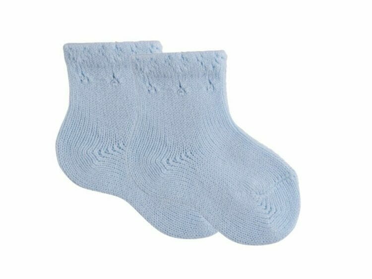 Baby blue short socks - Cóndor