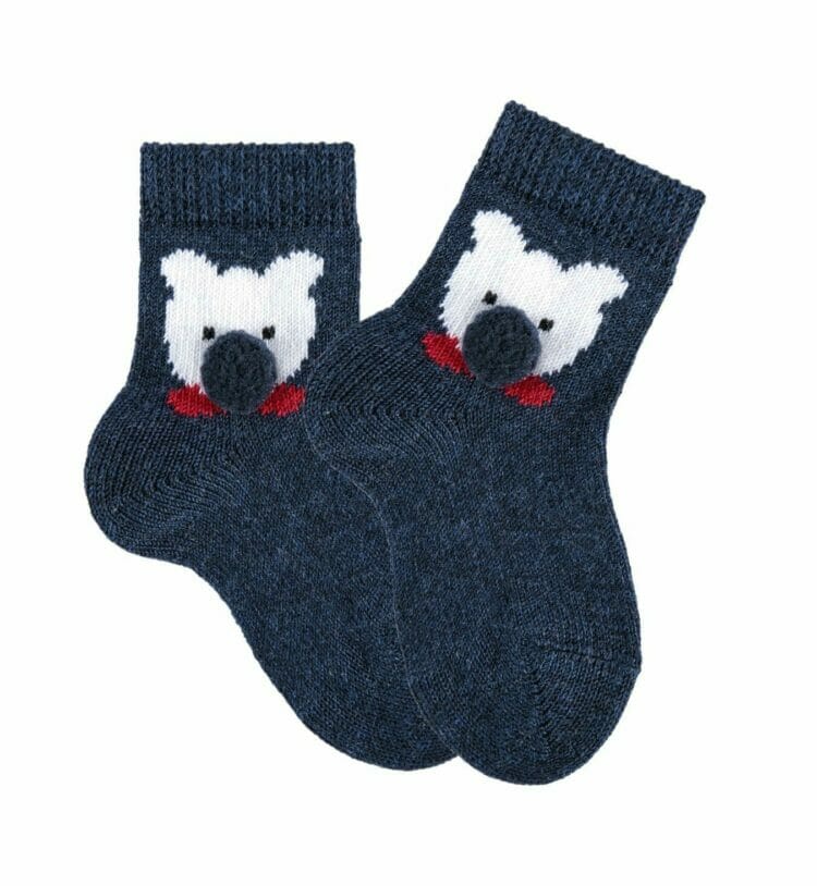 Boys navy blue short socks - Cóndor