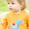 Dzeltens meiteņu krekls ar zirgu - Frugi