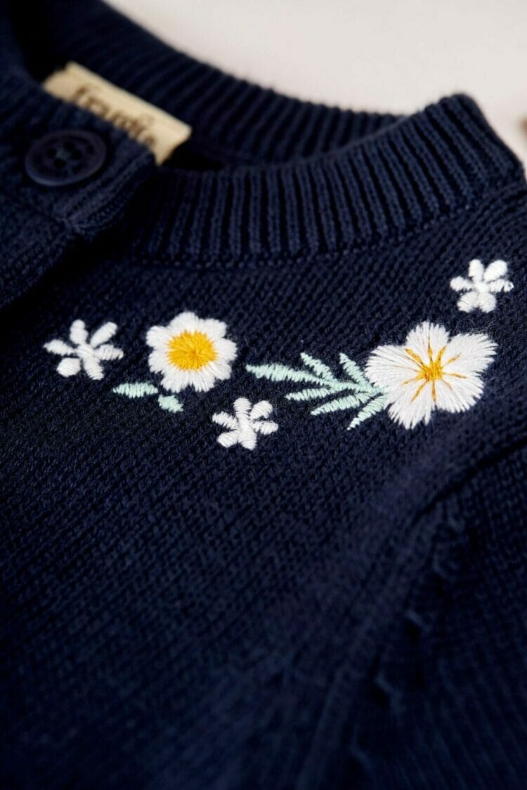 Floral Ella Embroidered Cardigan - Frugi