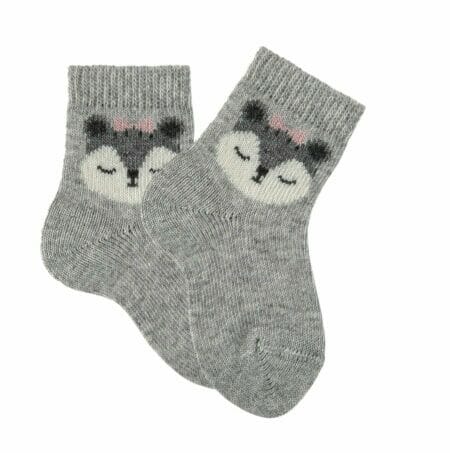 Girls grey baby socks - Cóndor