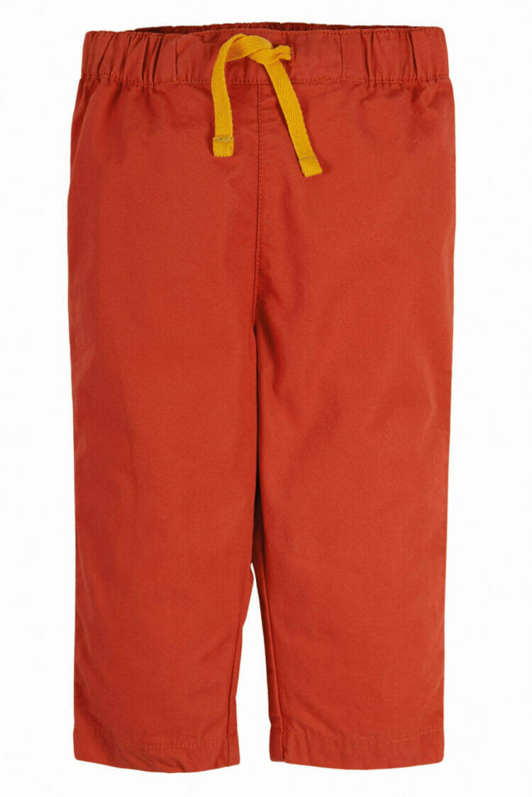 Zēnu bikses oranži sarkanā tonī - Frugi