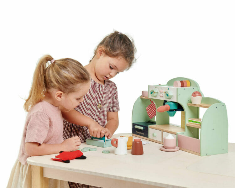 Bird`s Nest Wooden Café Set for kids - Tender leaf toys