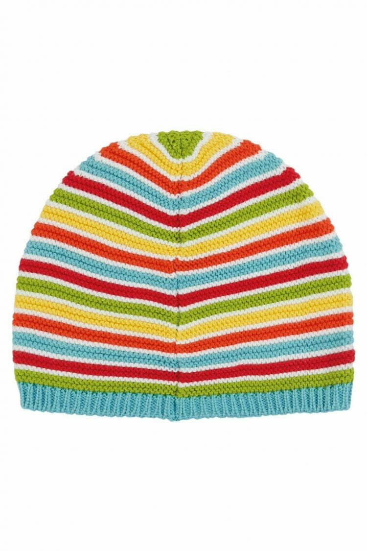 Baby Knitted Hat with Stripes - Frugi