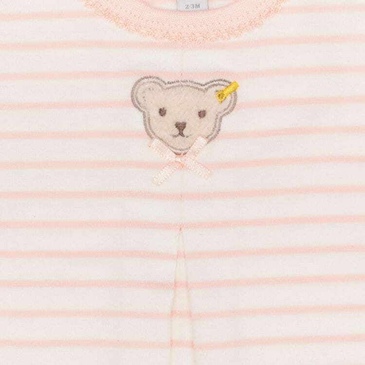 Cute Logo Bear Long Sleeved Top in Pink - Steiff