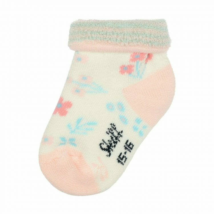 Flower Baby Socks Seashell Pink - Steiff