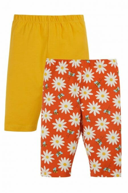 Girls` Shorts 2 Pack with flowers - Frugi