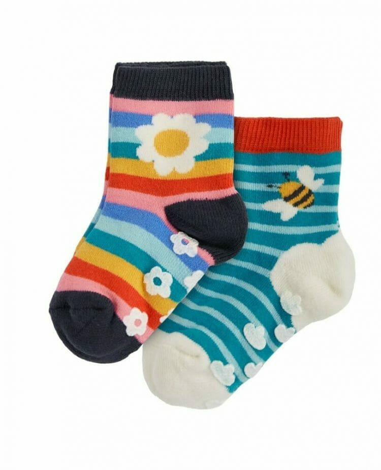 Girls Socks with stripes 2 Pack - Frugi