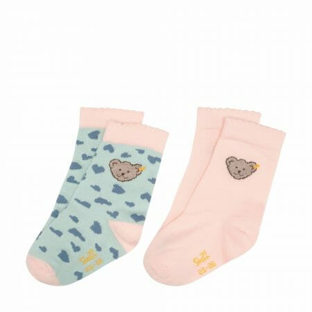 Heart pattern socks for girls (2 pack) - Steiff