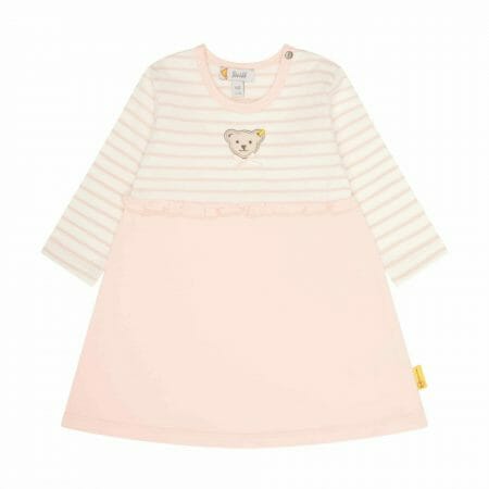 Pink Baby Dress With Stripes - Steiff