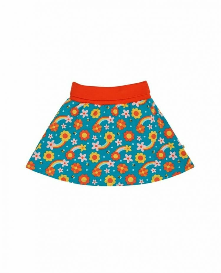 Rainbow Girls skirt with shorts - Frugi