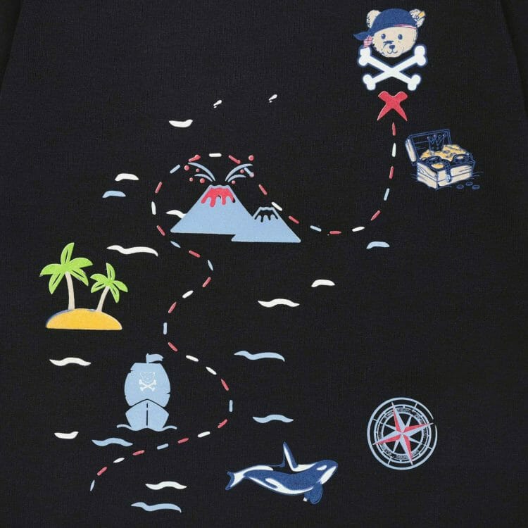 Boys` navy blue adventure T-shirt - Steiff