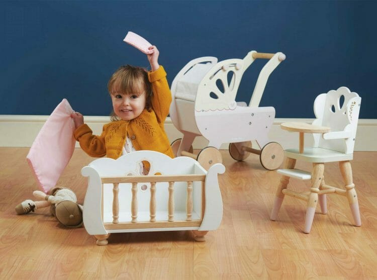 Dream Dolls Wooden Prams For Girls - Tender leaf toys