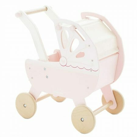 Rozā leļļu rati meitenēm - Tender leaf toys