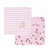 Pink baby muslins in gift box - Steiff