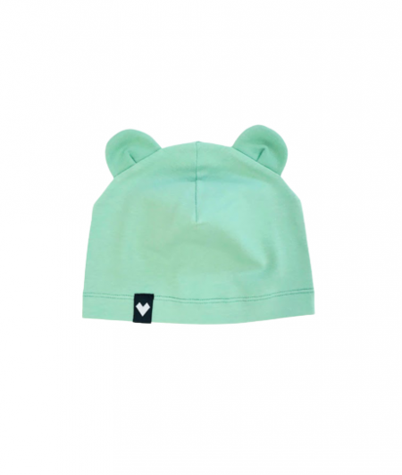 Lācīša cepure bērniem zaļā krāsā - EZE KIDS