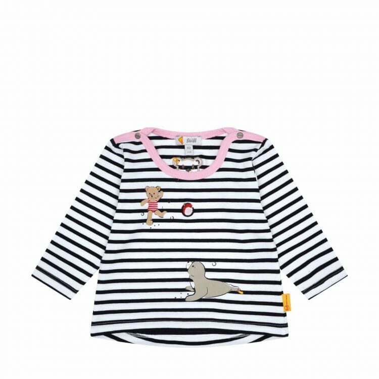 T-Shirt longsleeve for girls with stripes