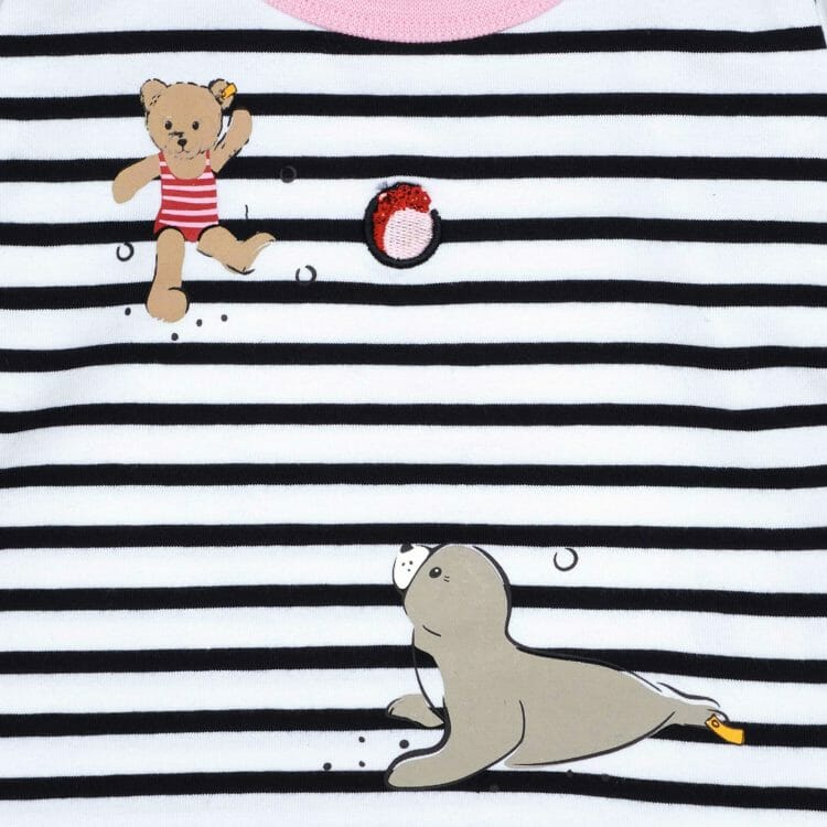T-Shirt longsleeve for girls with stripes - Steiff