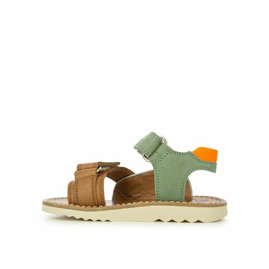 Sandales ar Oranžu/Brūnu/Zaļganu krāsu