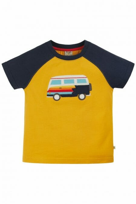 Boys Bumblebee/Camper T-shirt - Frugi
