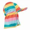 Childrens` Swim Hat in multi color stripes - Frugi