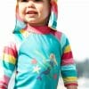 Childrens` Swim Hat in multi color stripes - Frugi