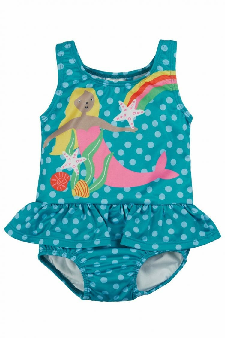 Girls Swimsuit with Mermaid - Frugi