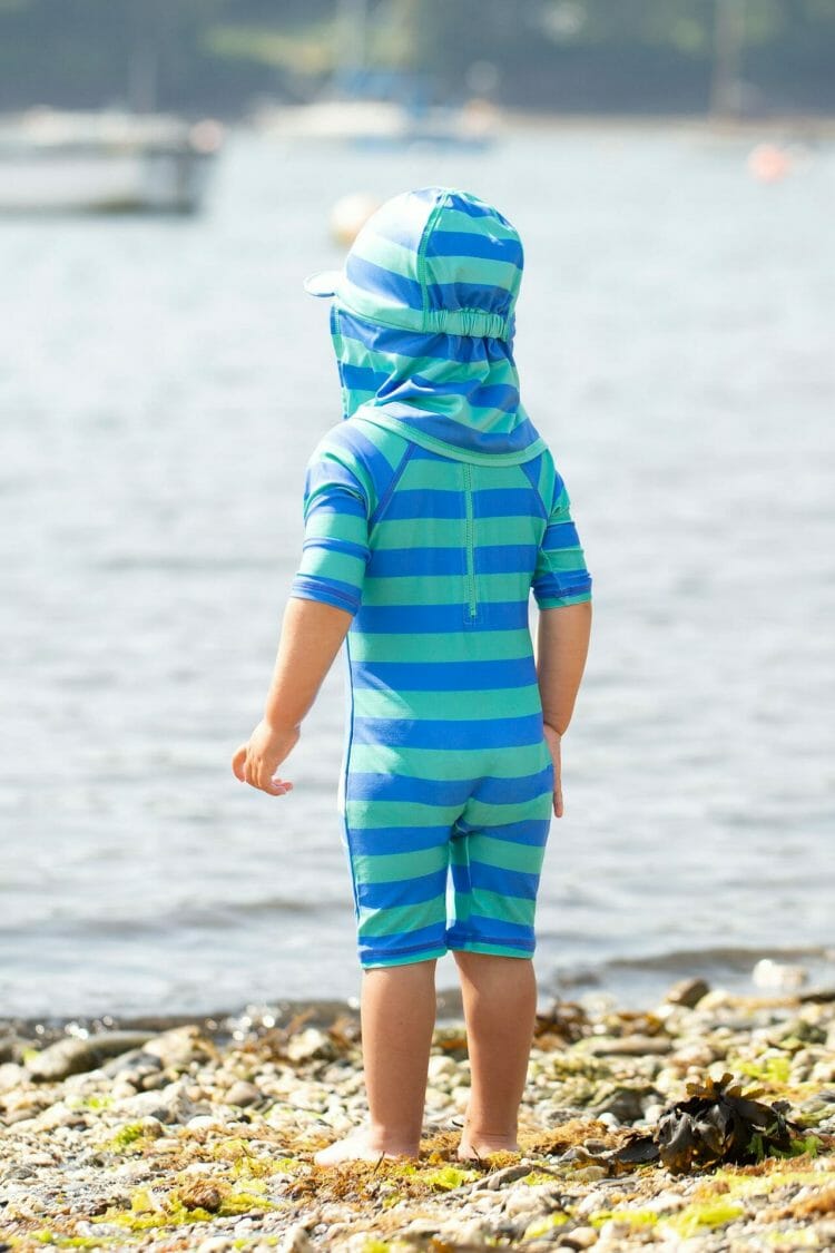 Bērnu kobaltzils/haizivs saules aizsargtērps - Frugi