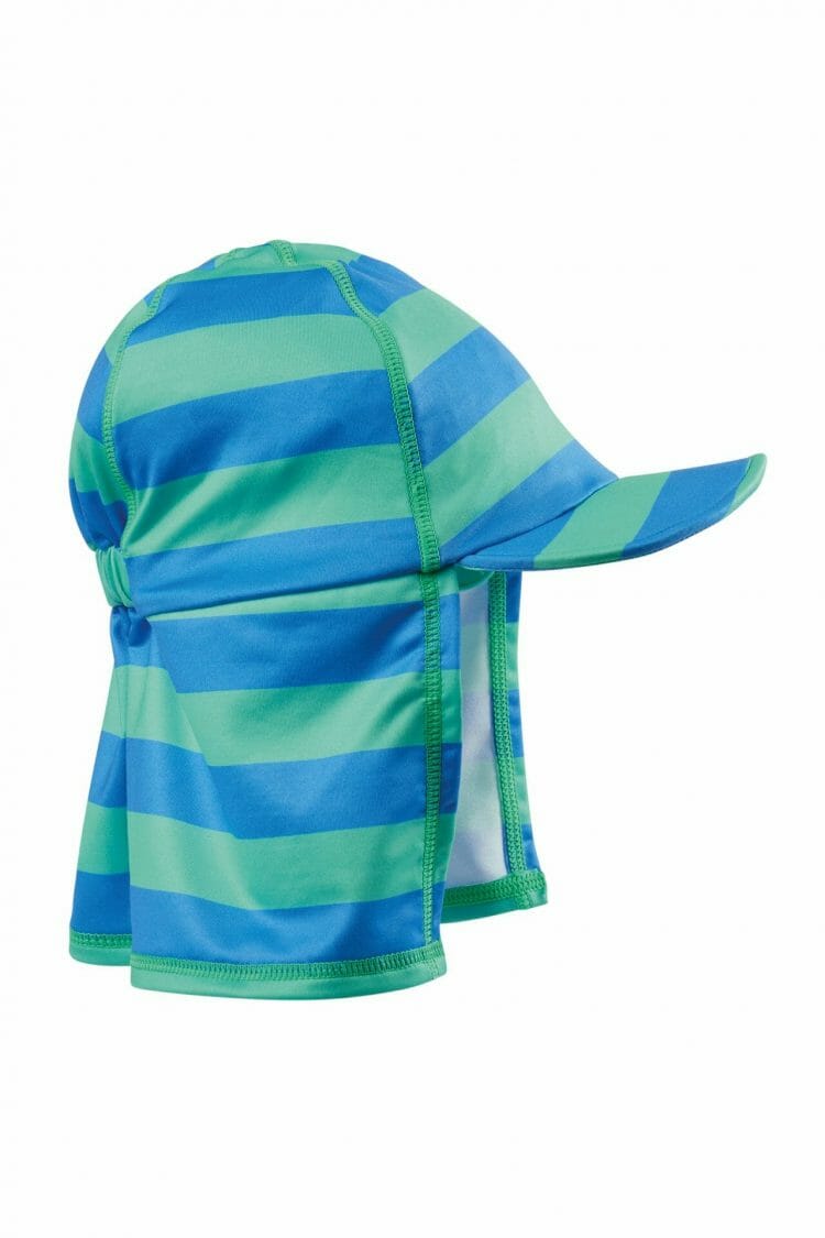 Kids Swim Legionnaires Hat in blue stripes - Frugi