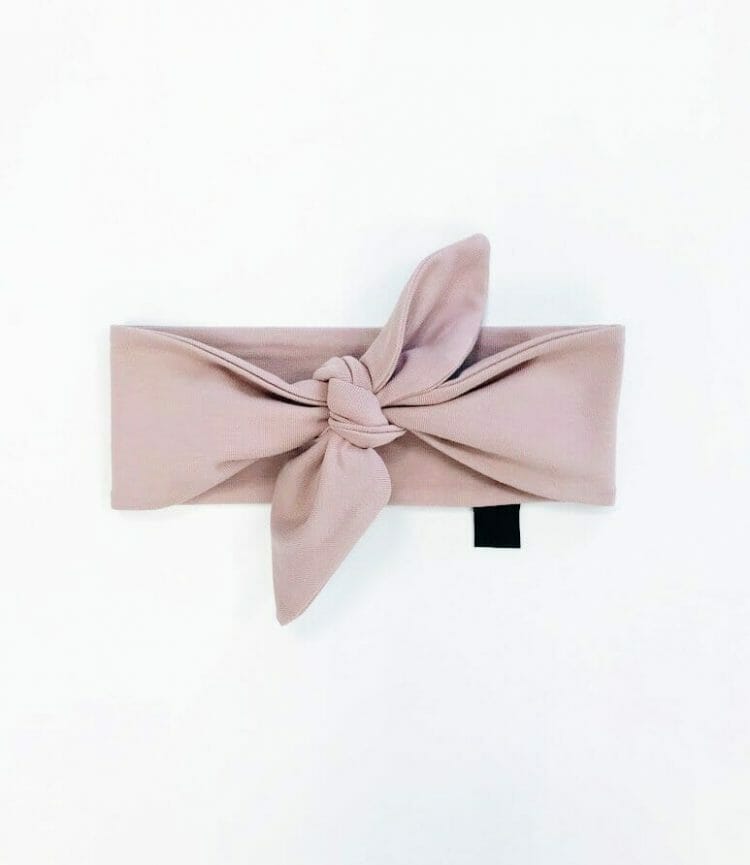 Pink elastic bow for girls - EZE KIDS