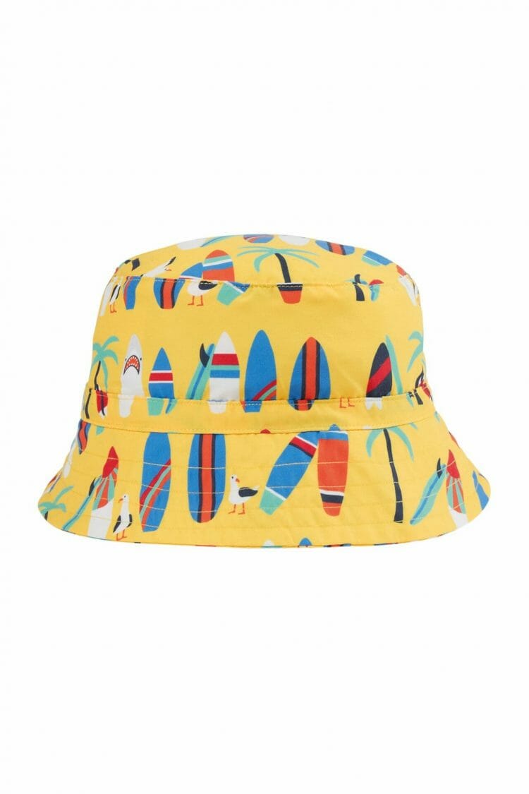 Yellow Swim Hat with Daffodil Surfs Up - Frugi