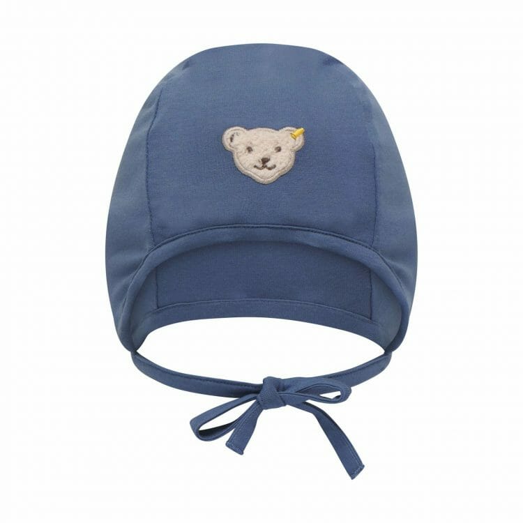 Baby blue hat with Steiff logo - Steiff