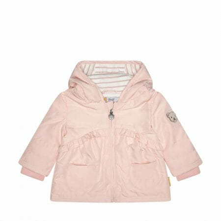 Baby girls` windproof and water-repellent jacket - Steiff