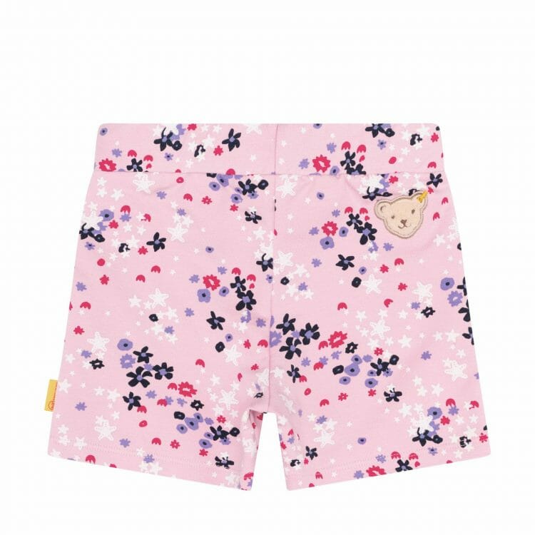 Pink girls` shorts with star pattern - Steiff