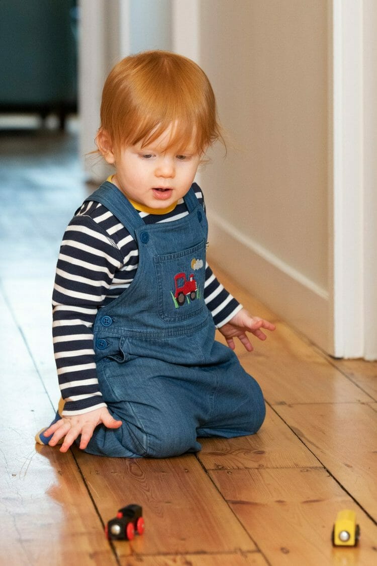 Organic Cotton chambray dungarees - Frugi