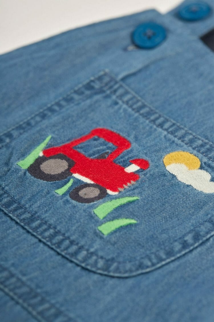 Organic Cotton chambray dungarees - Frugi
